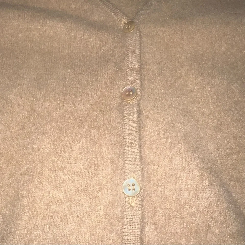 Preview International Women’s Camel Cashmere V-Neck Button Up Cardigan Sz XL